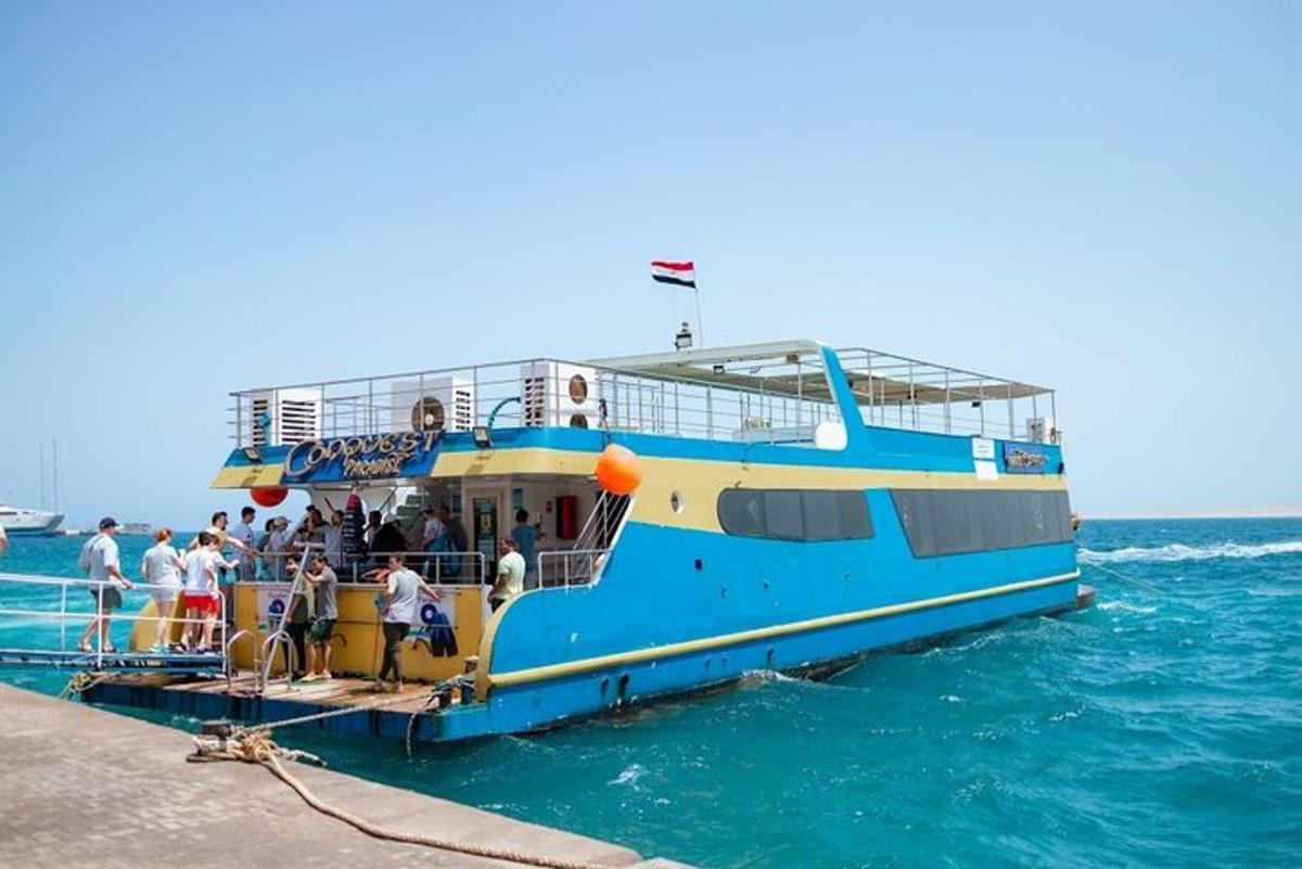 a group of people on a boat in the water