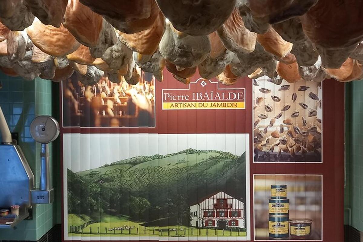 a sign on a wall with a picture of a mountain