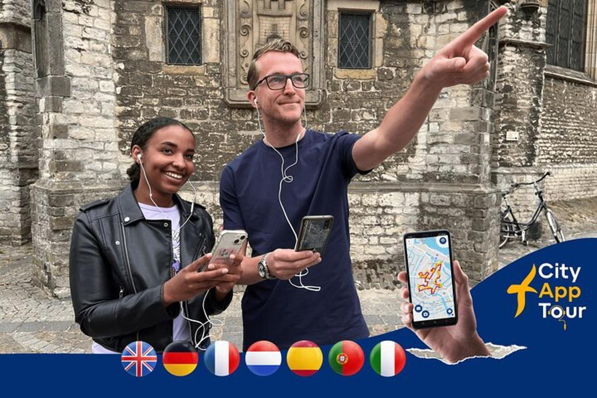 a man and a woman holding up their cell phones