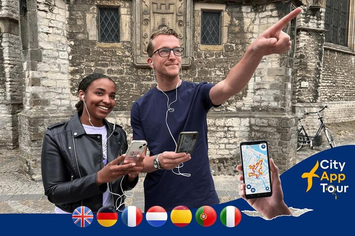 a man and a woman holding up their cell phones