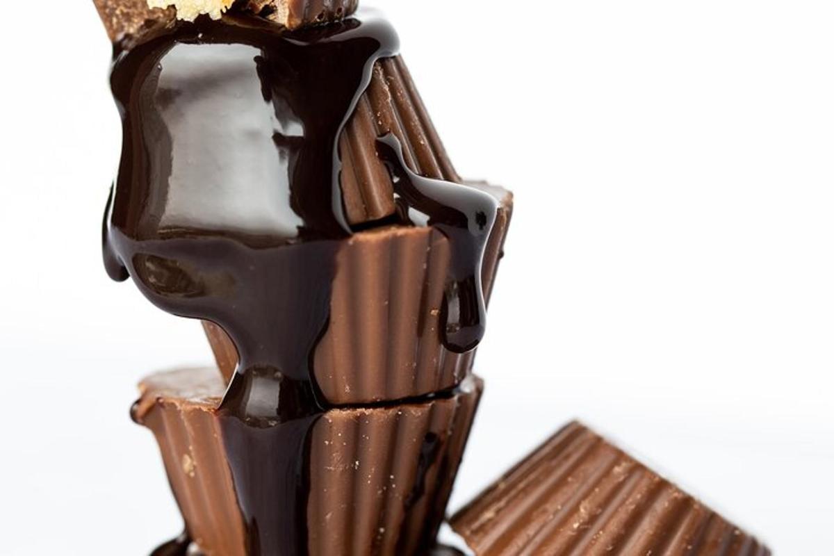 a piece of chocolate cake with a bite taken out