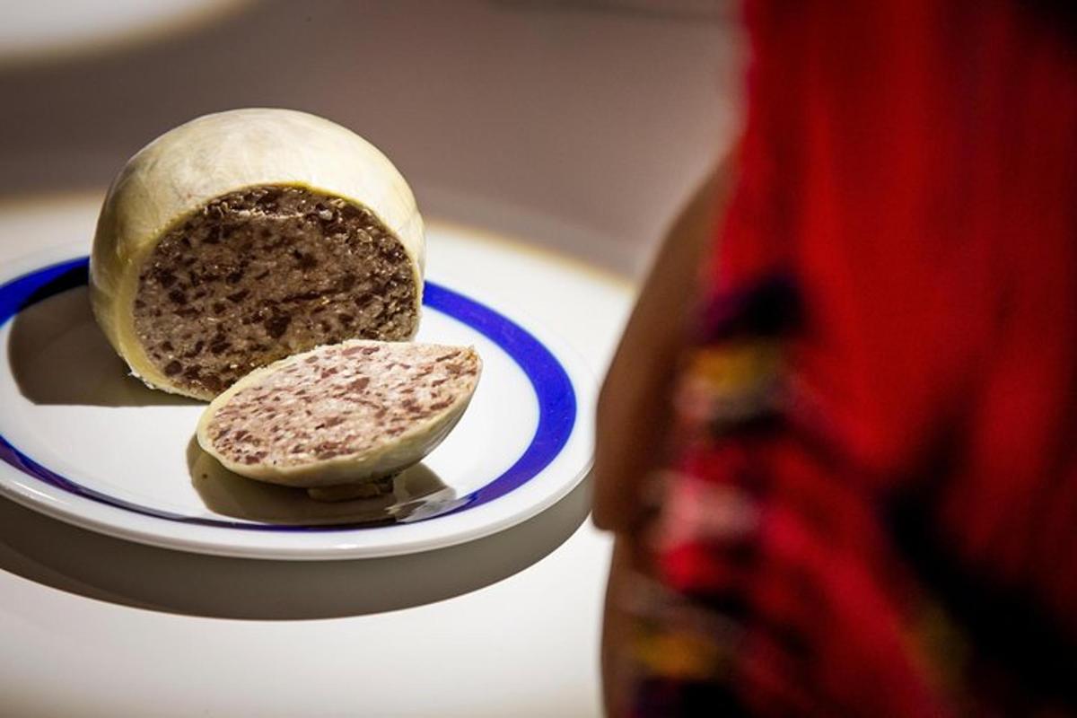 a close up of a piece of bread on a plate