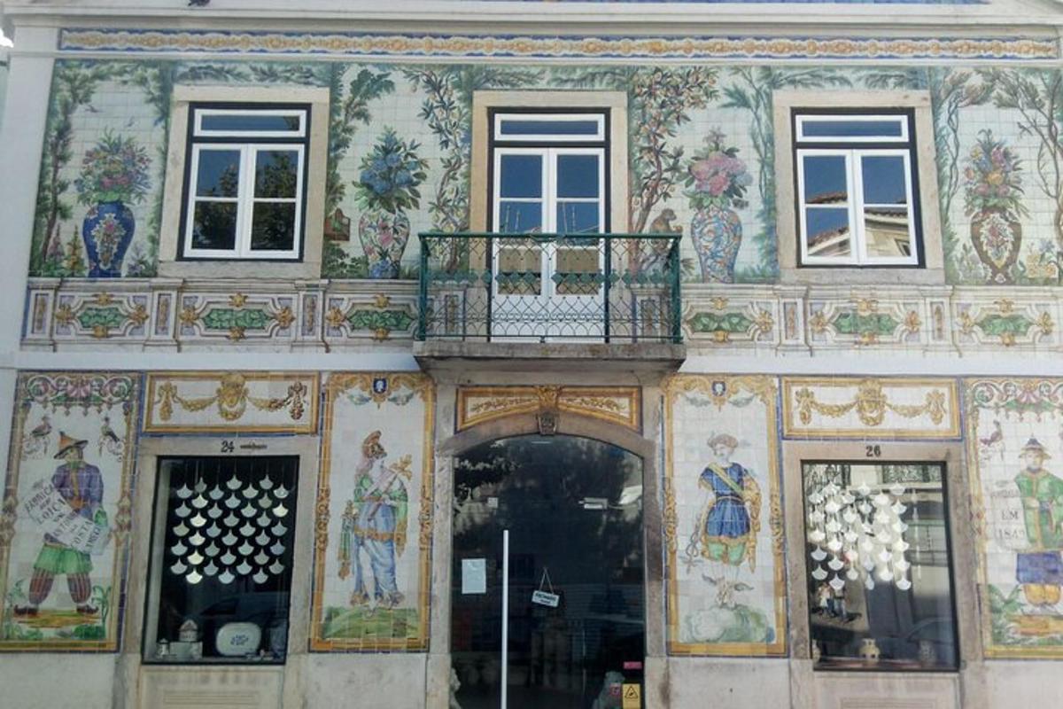 a building with paintings on the side of it