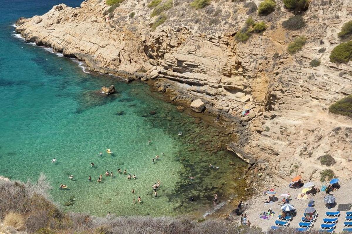 un gruppo di persone in acqua su una spiaggia