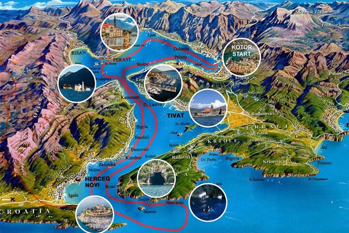 mapa chorwackiej wyspy Chorwacja
