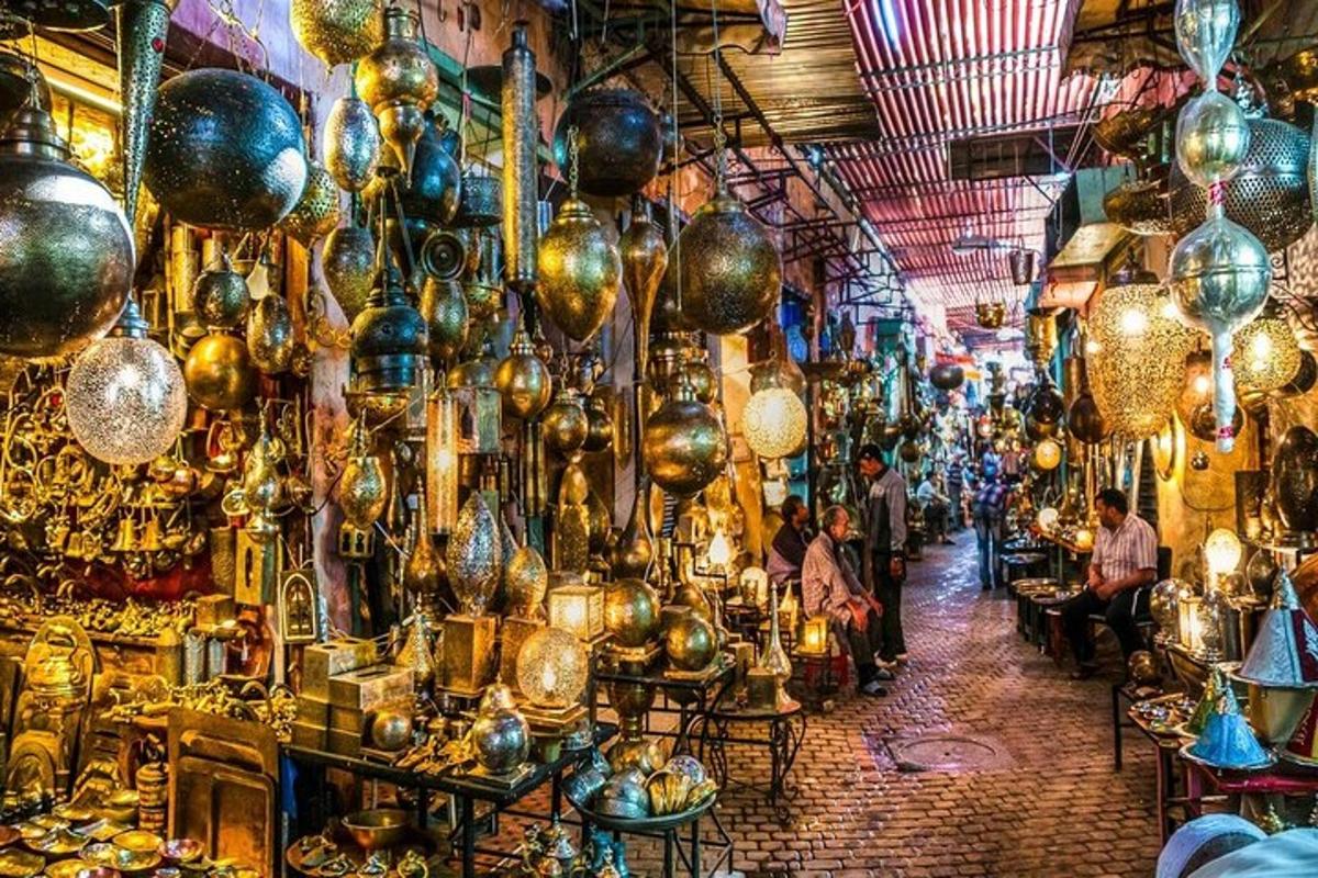 a market filled with lots of clocks and other items