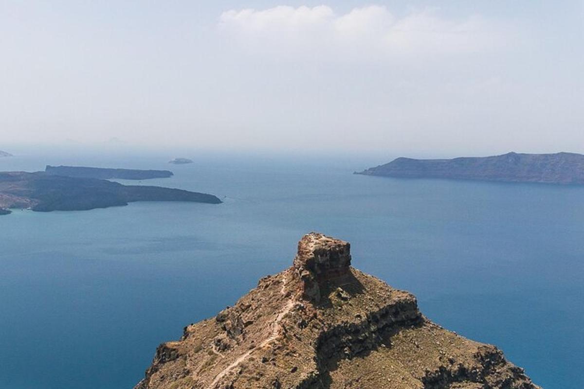 a view of the ocean from the top of a mountain