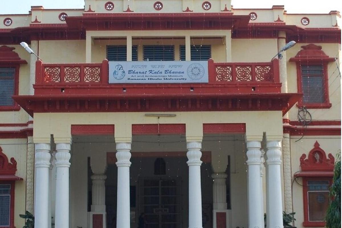 a building with a sign on top of it