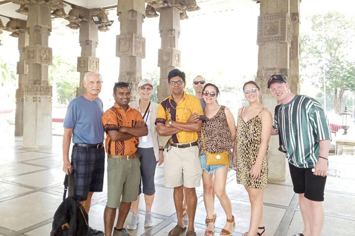 a group of people standing in front of a building