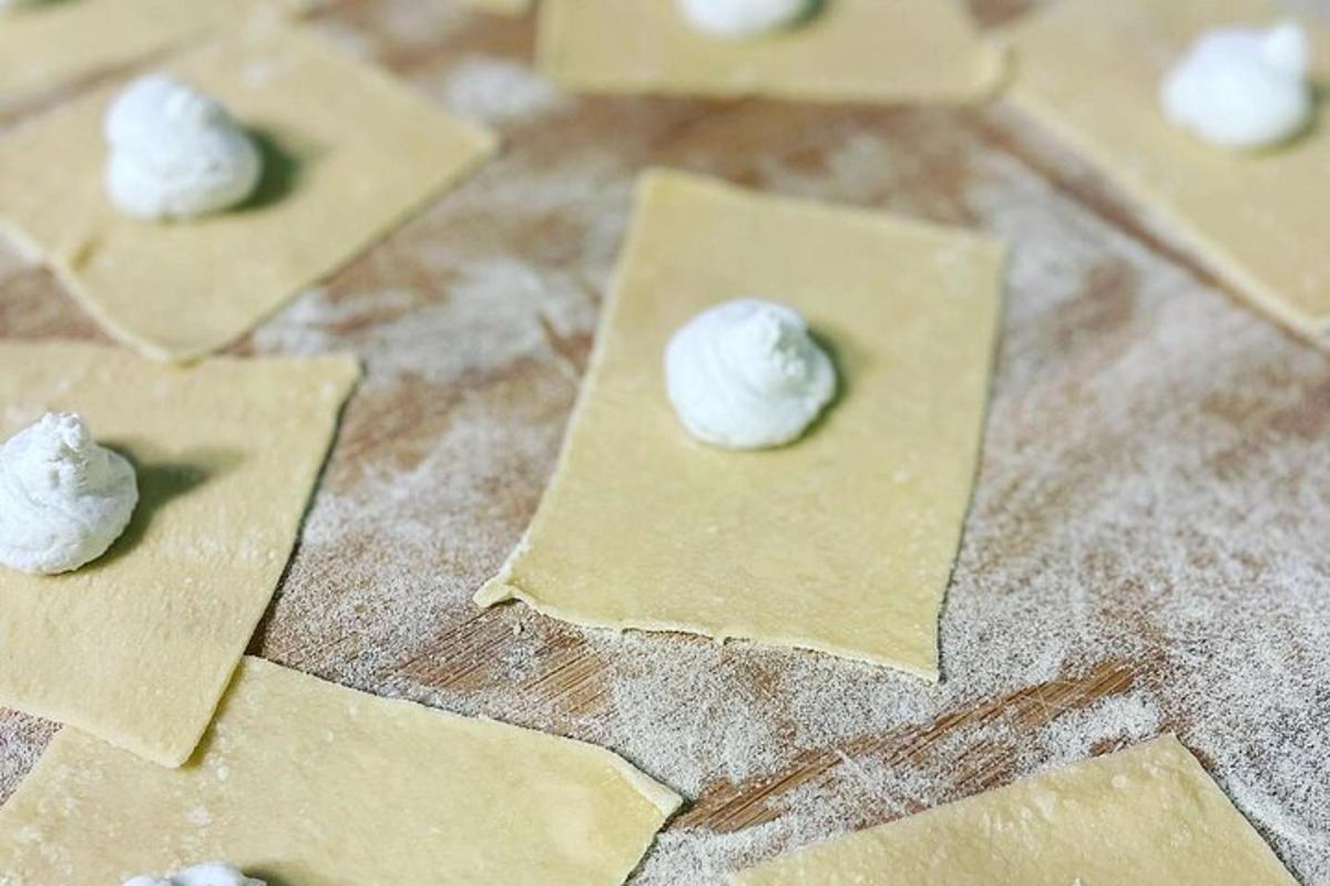 a group of star cookies with whipped cream on them