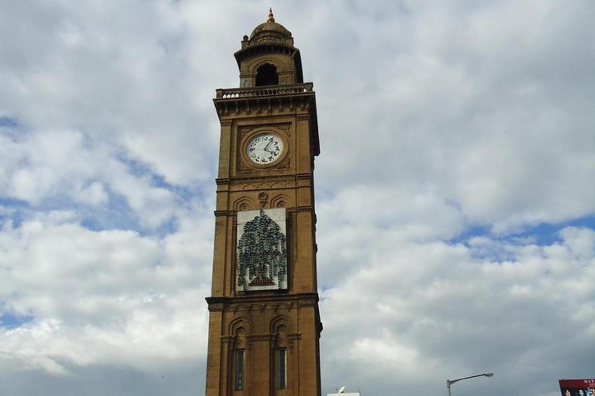 a tall clock tower with a clock on it