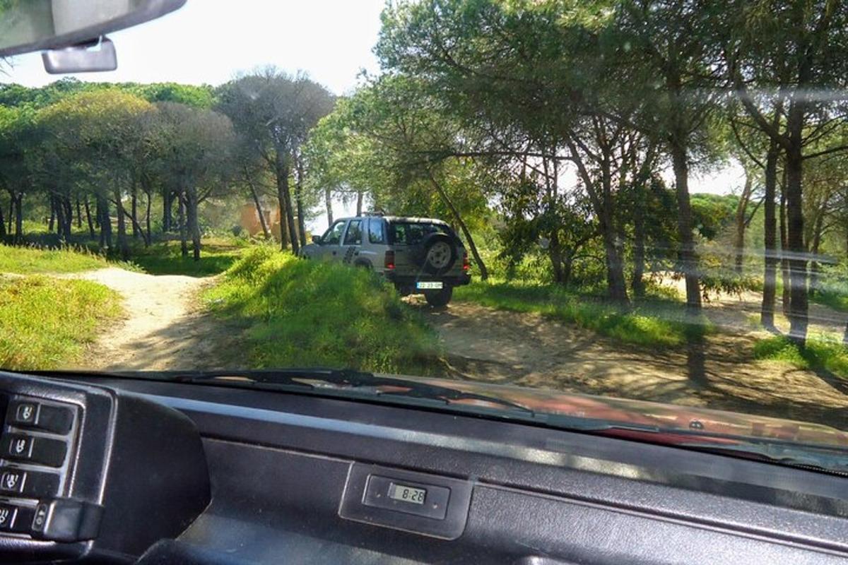 automobil parkiran uz rub zemljane ceste