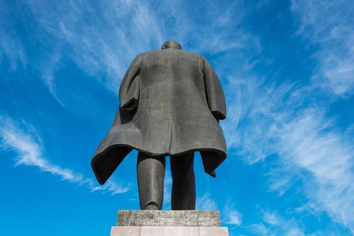 a statue of a person wearing a helmet