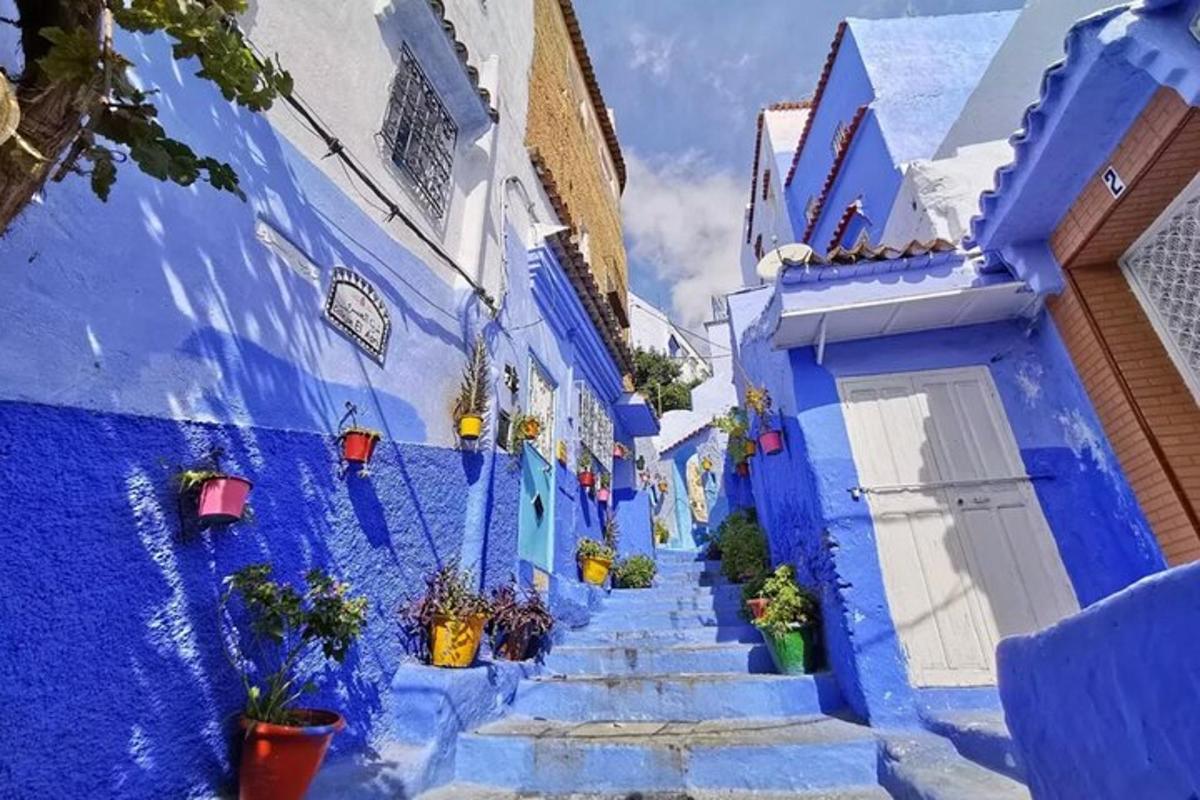 smágata í bláu borginni Chefchaouen