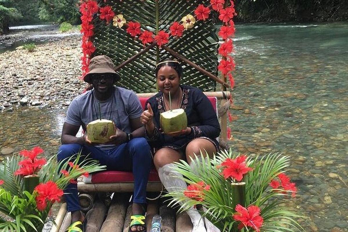 a man and a woman sitting on a bench