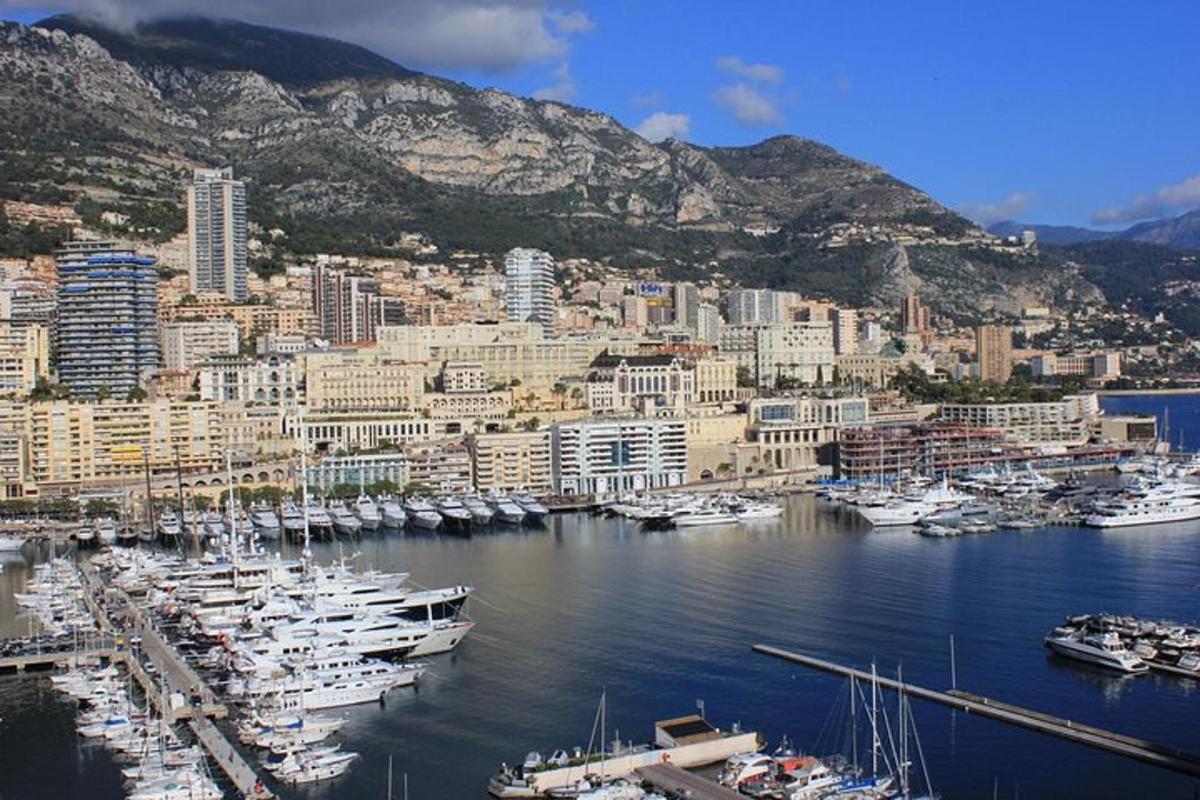 a group of boats docked in a harbor