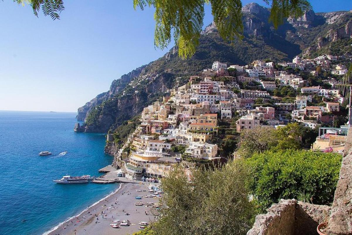 a view of positano on the amalfi coast