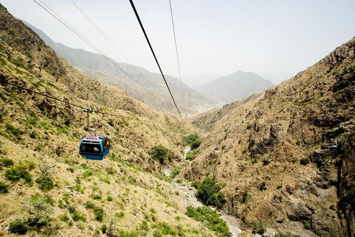 un gruppo di persone che salgono in gondola su una montagna