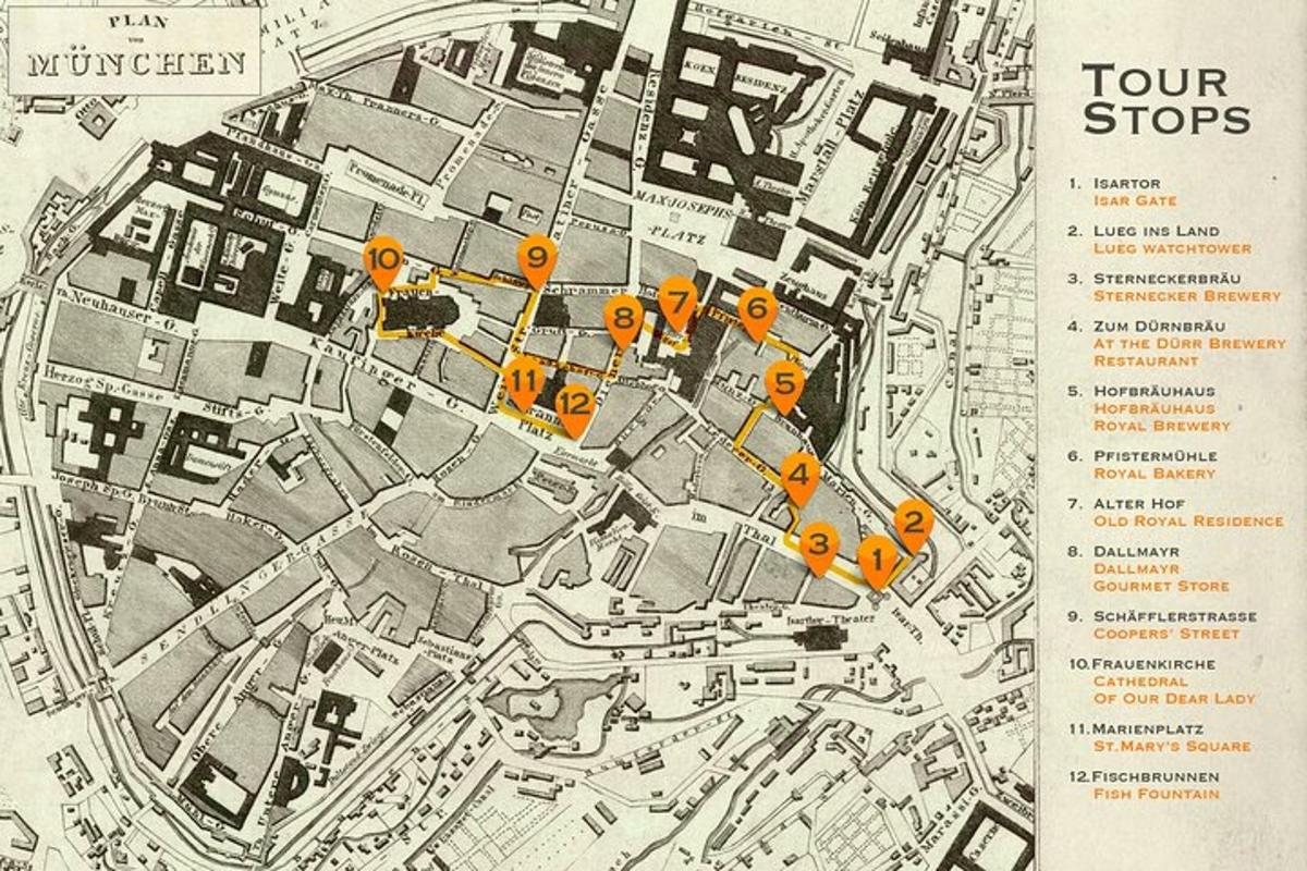 una mappa con dei punti gialli sopra