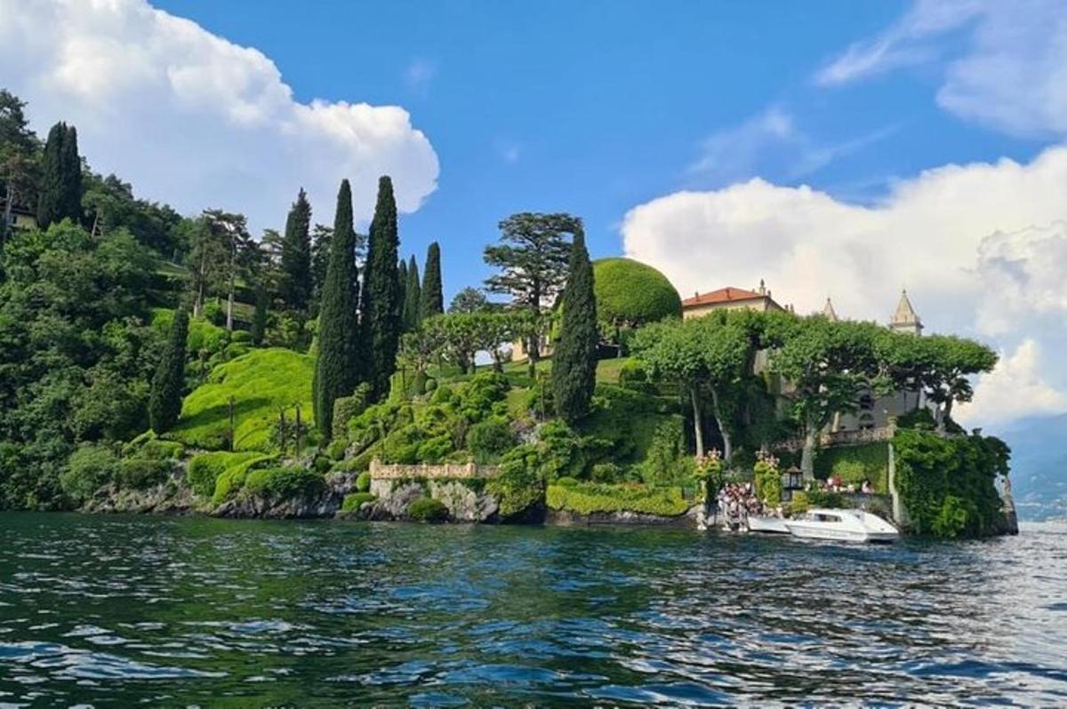 a house on an island in the water