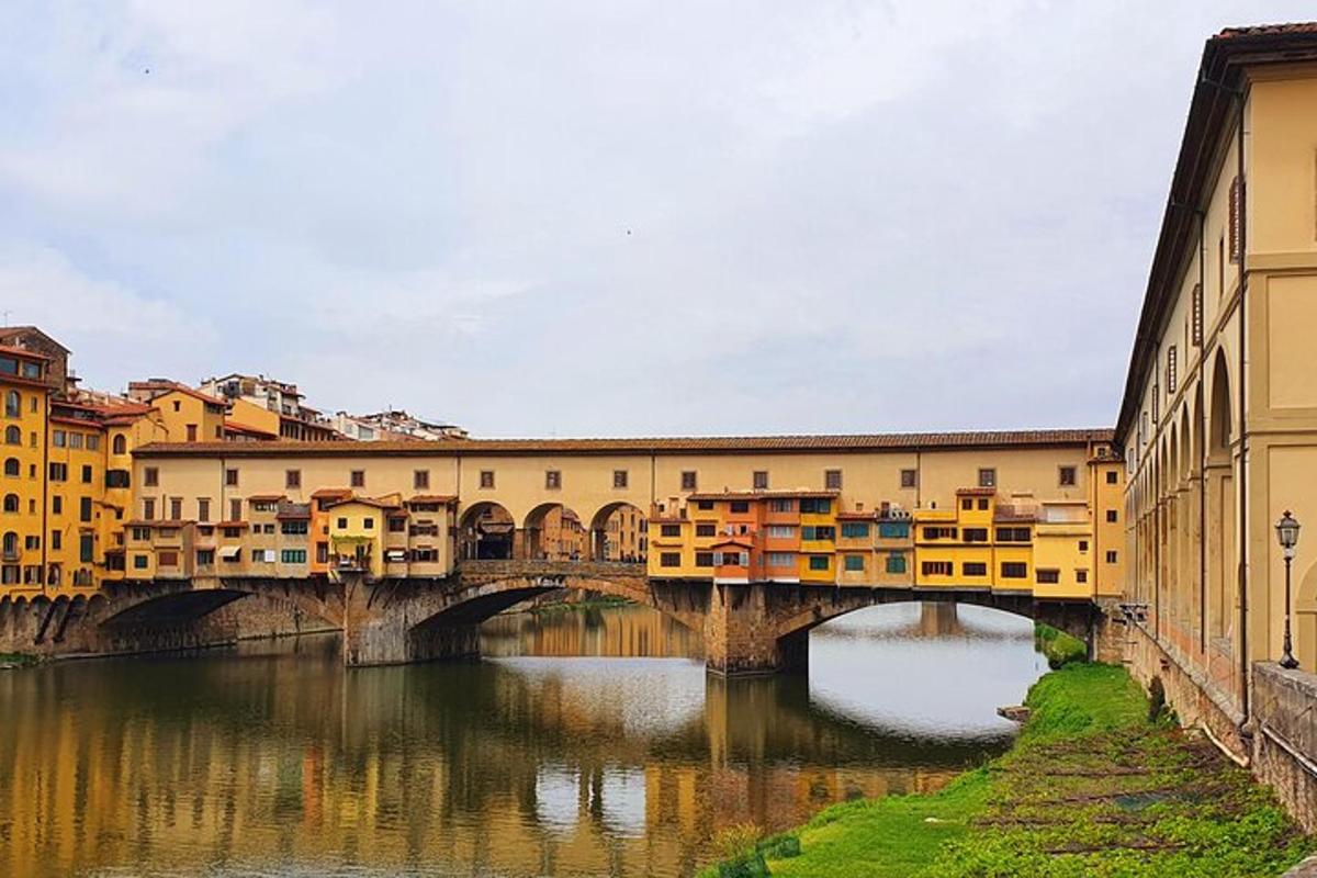 a bridge over a river in a city