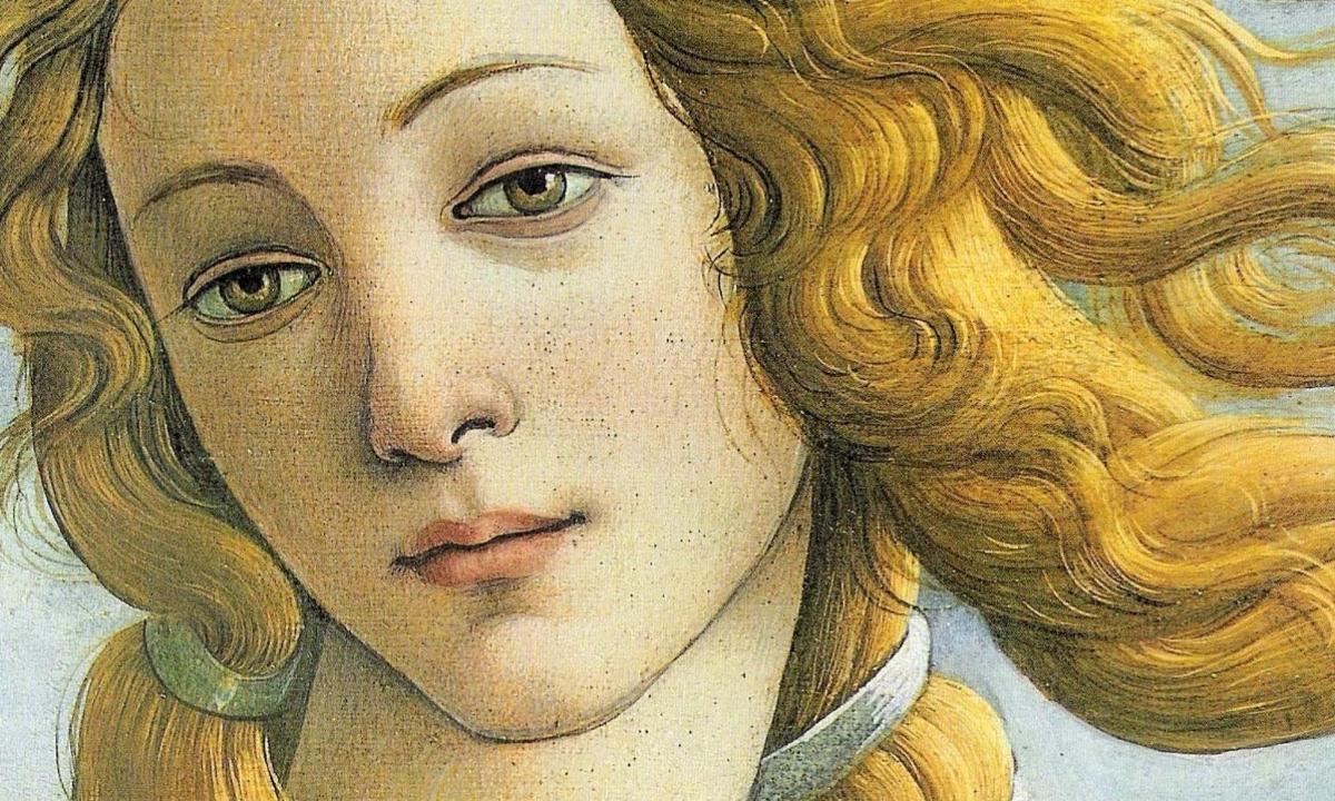 um desenho de uma mulher com cabelo comprido