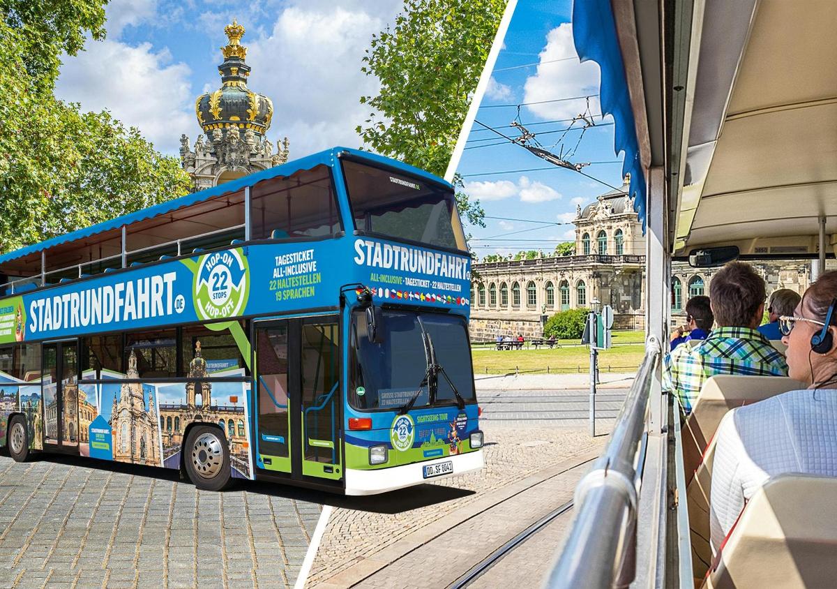 plavi dvokatni autobus vozi ulicom