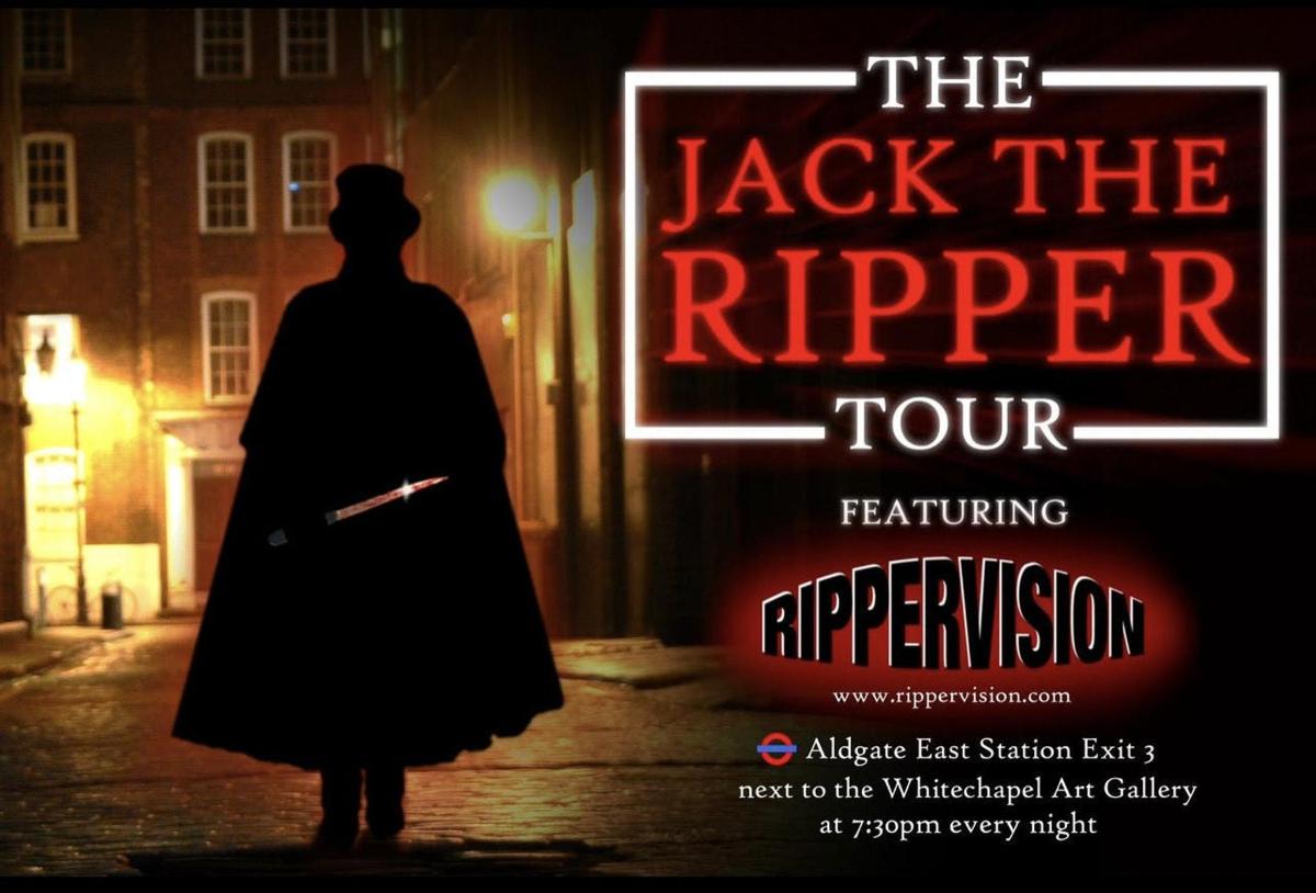 Un póster de Jack el Destripador: Los cuatro que luchan contra la hipertensión.
