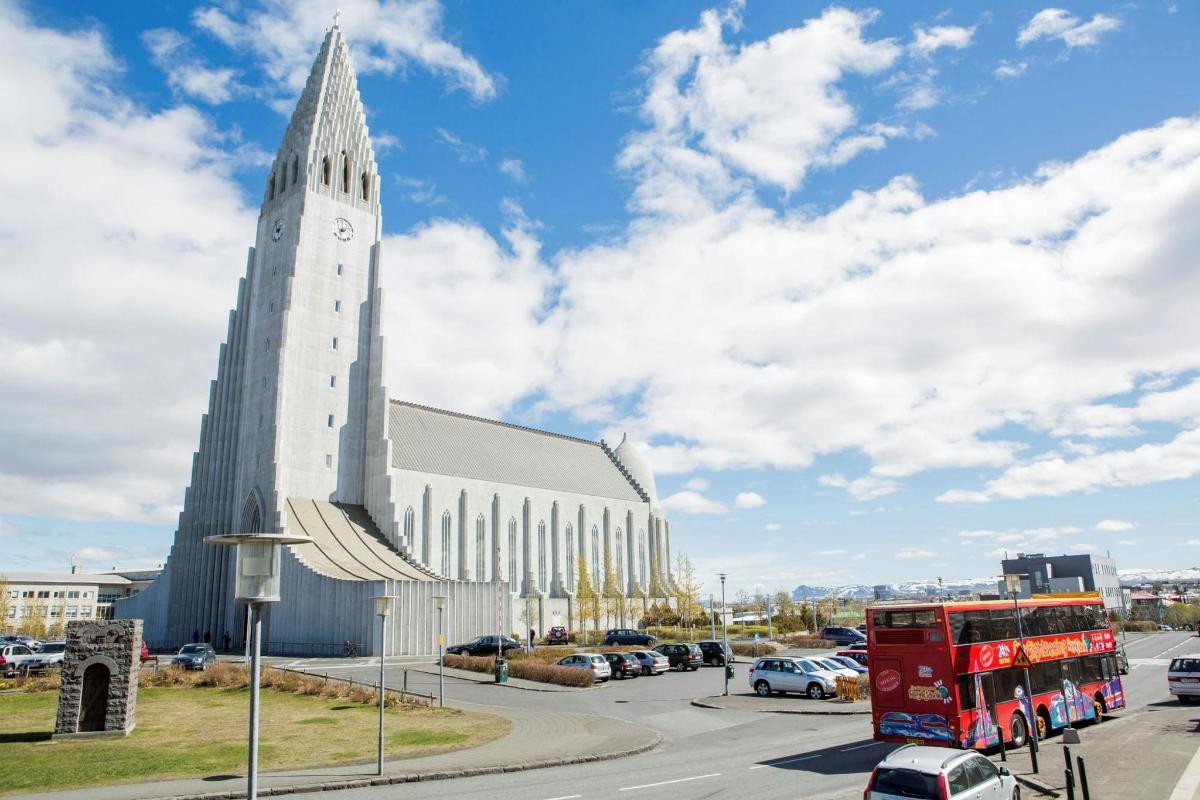 a large white church with a tall steeple