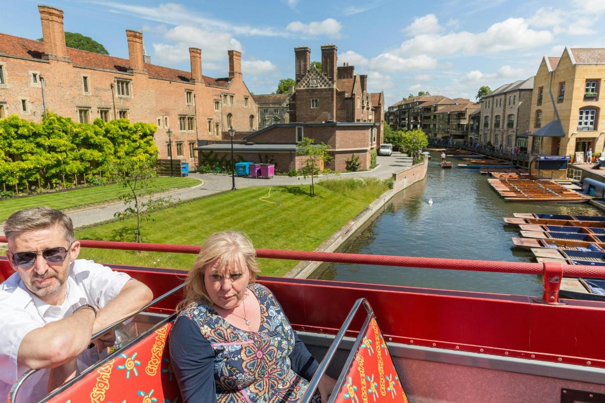 a man and a woman on a boat on a river