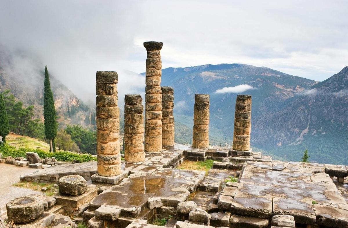 una vista delle rovine dell'acropoli