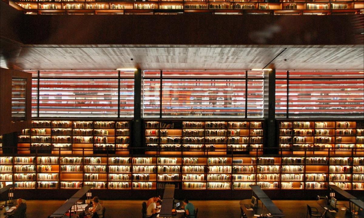 a large library filled with lots of books