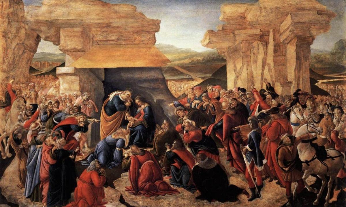 a painting of a group of people in a cave