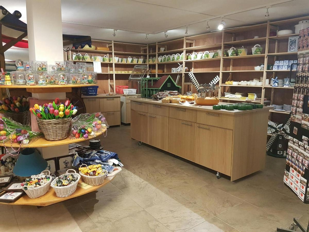 a kitchen with a counter with baskets of food