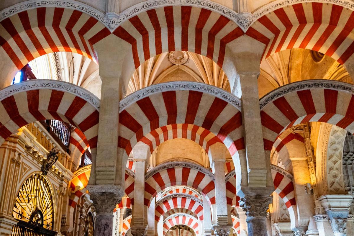 an image of theamed ceilings of a building