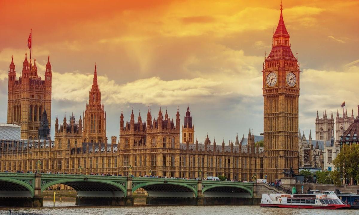 a large building with a clock tower and big ben