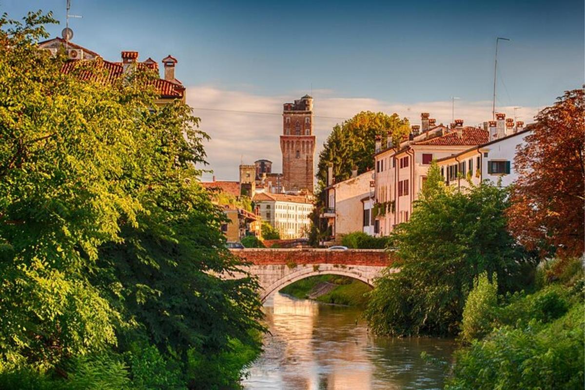 a bridge over a river in a city