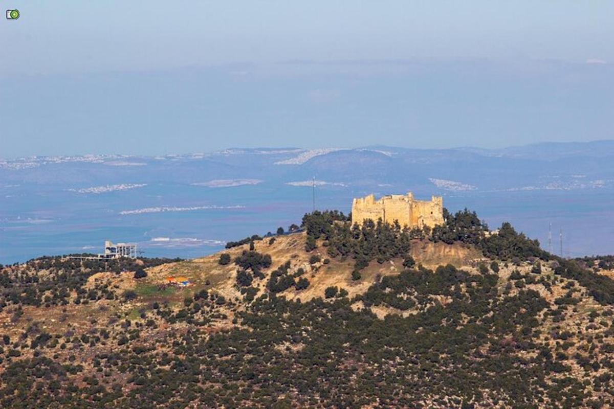 a castle on the top of a hill
