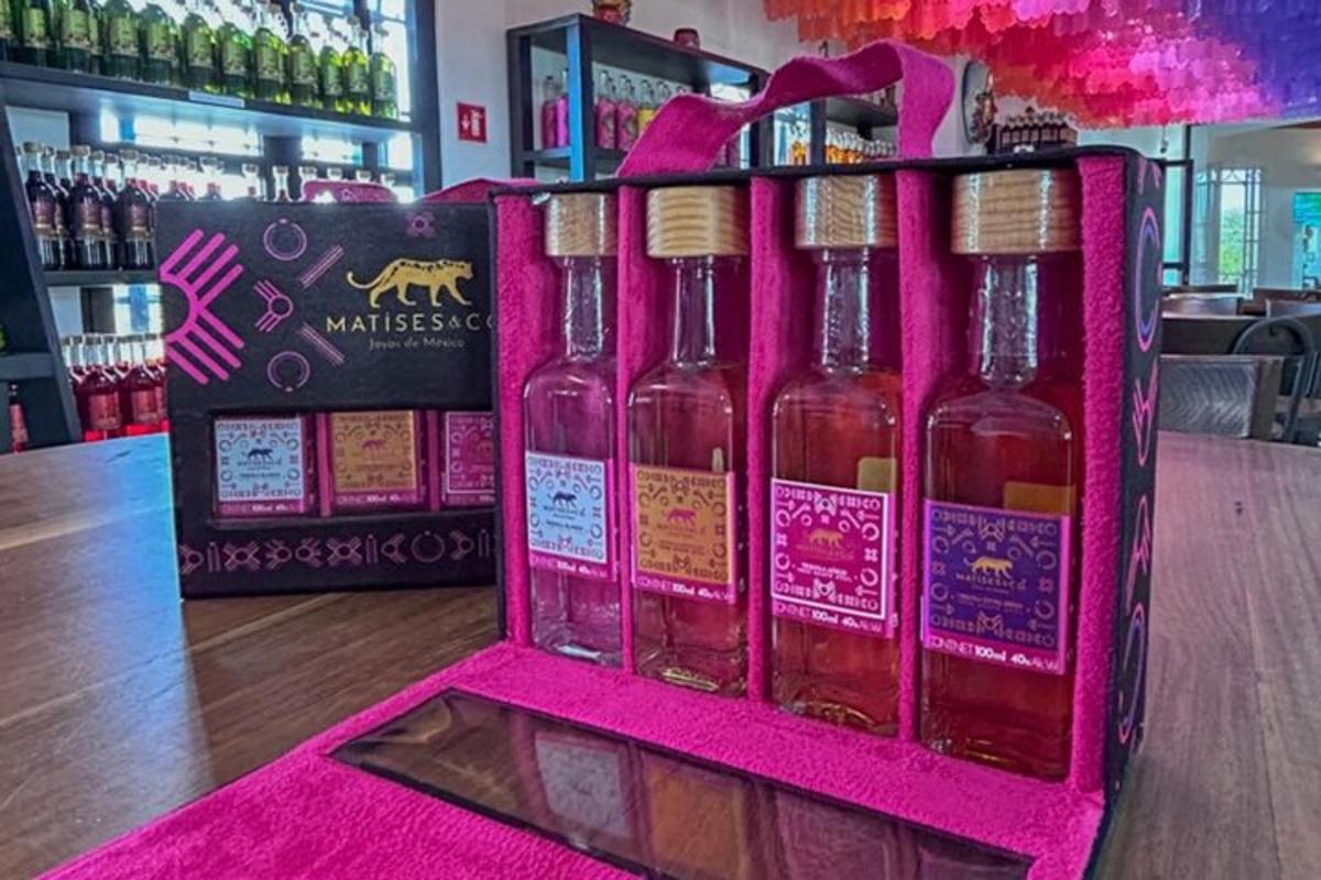 rak botol wain di atas lantai sebuah kedai