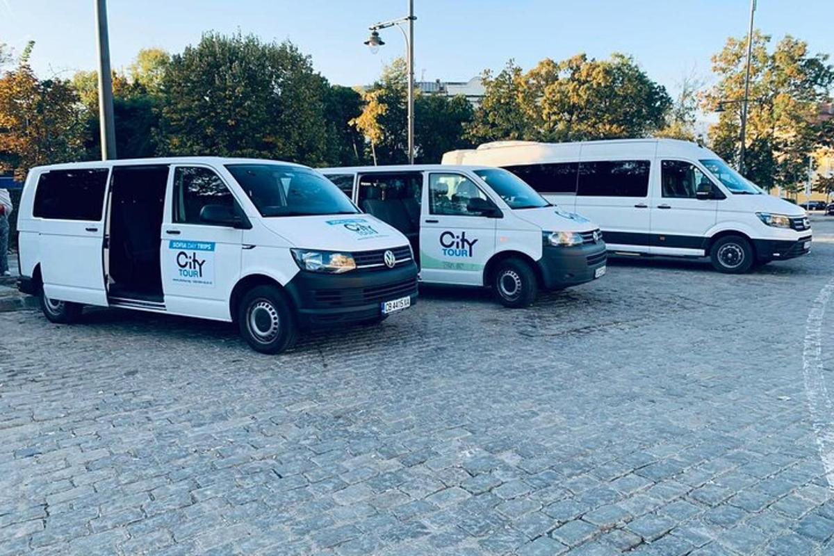 kolmest kaubikust koosnev grupp parklas