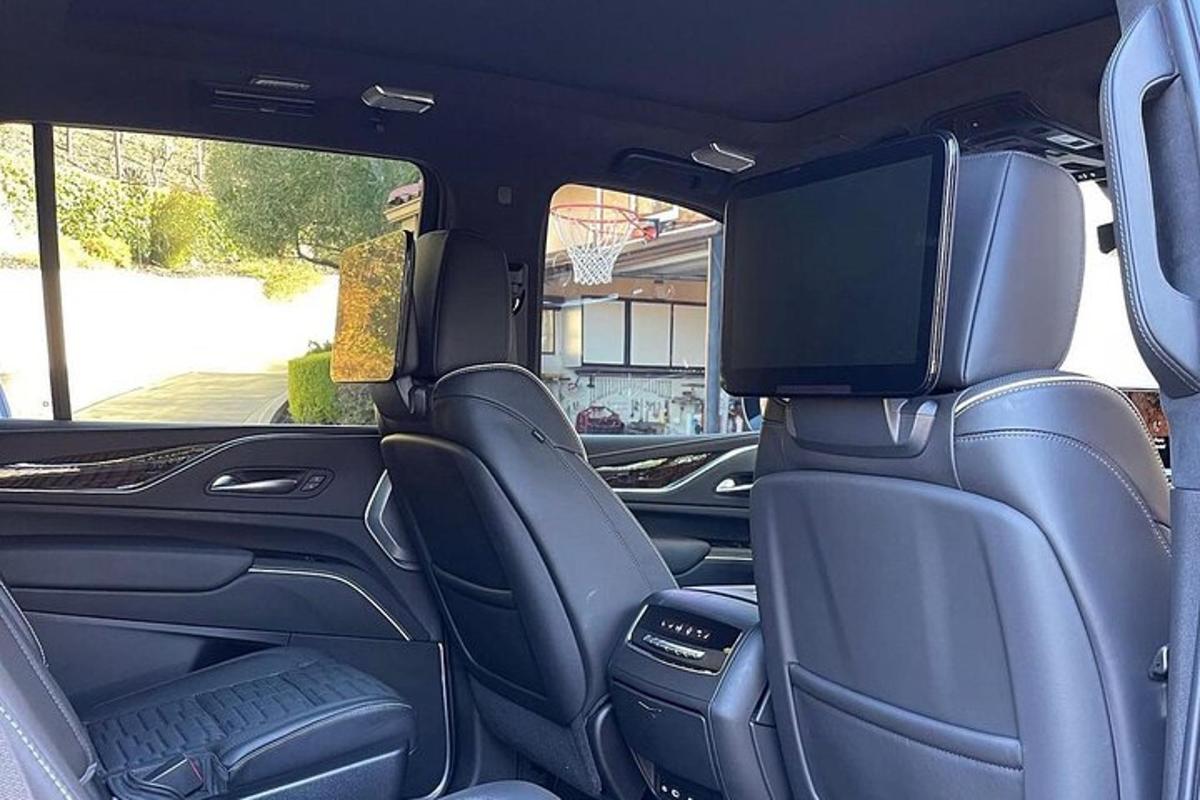 a view of the back seats of a vehicle