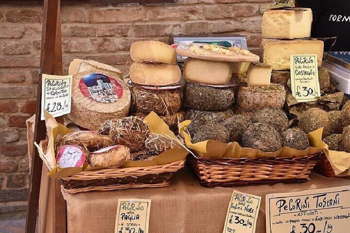 eine Ausstellung verschiedener Brot- und Gebäcksorten
