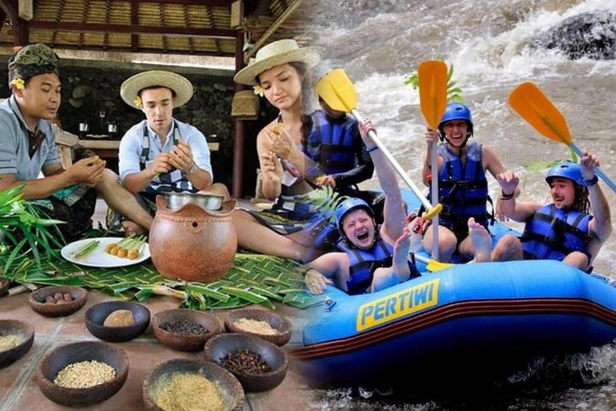 un grup de oameni face rafting pe un râu