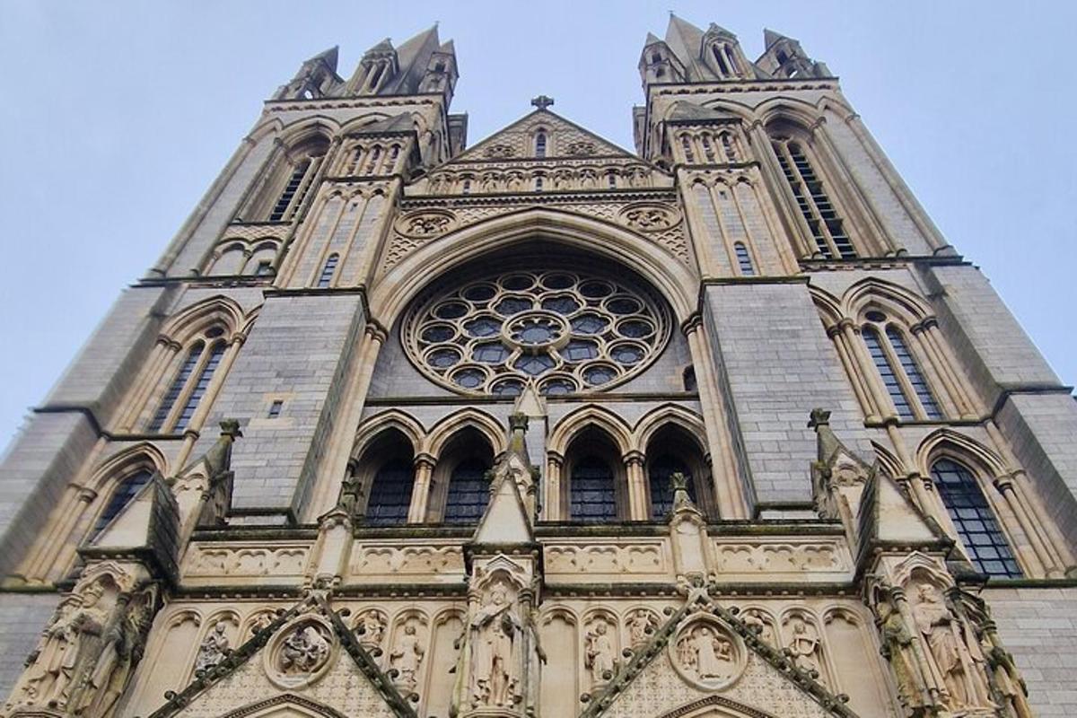 a tall tower of a cathedral with a window