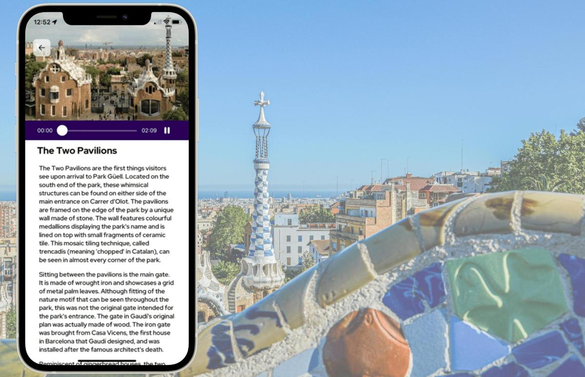 a screenshot of a cell phone with a picture of a tower