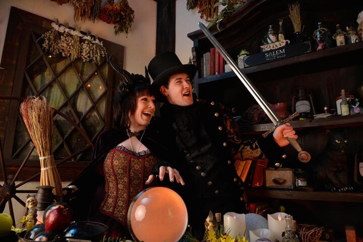 a man and a woman in a room with guns