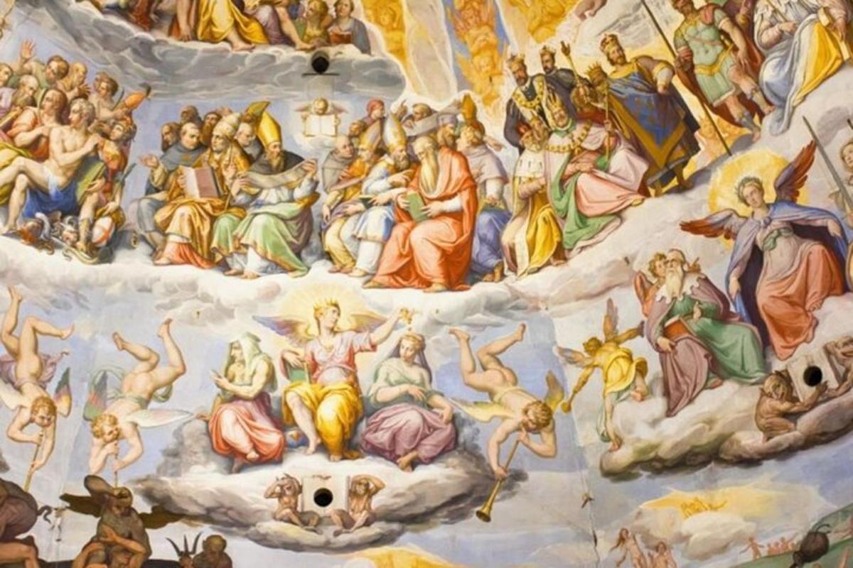 un murale della teologia dei magi su un muro di una chiesa