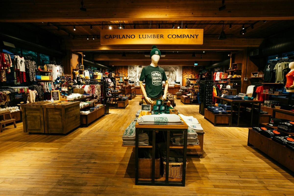 a man is standing in the middle of a store