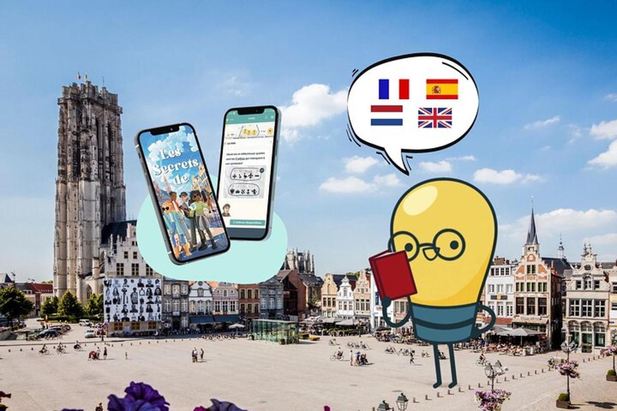 ilustrace banánu držícího knihu a mobilní telefon