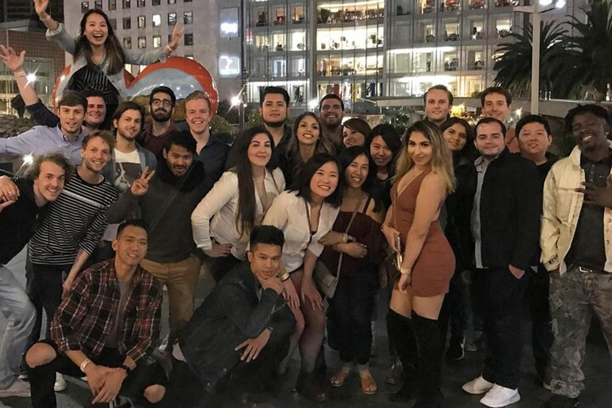 a group of people posing for a picture